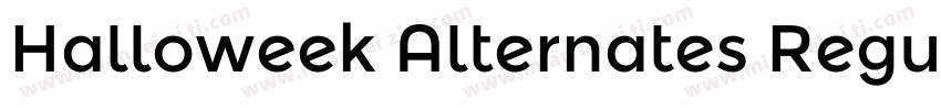 Halloweek Alternates Regular字体转换